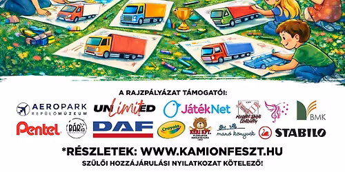 \ud83c\udfa8 Gyerek Rajzp\u00e1ly\u00e1zat \u2013 Kamionok vil\u00e1ga gyermekszemmel | Orsz\u00e1gos Kamionos Tal\u00e1lkoz\u00f3