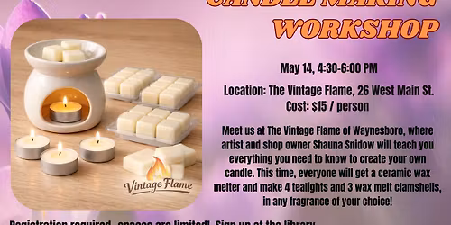 Spring Candle Making Workshop - Adults