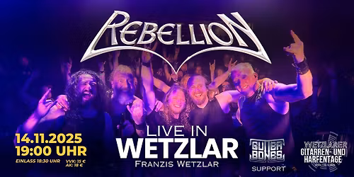 Rebellion Live @ Franzis, Wetzler Support: Gutter Bones