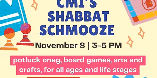 CMI\u2019s Shabbat Schmooze \u2014 Congregation Mishkan Israel