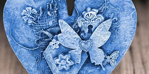 Just in time for Valentine's Day Make an 8" weatherproof Powertex Heart on Thursday 5th February, 26