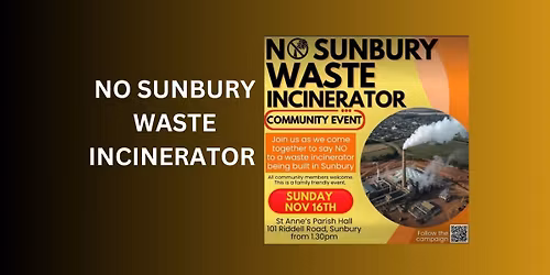NO SUNBURY WASTE INCINERATOR