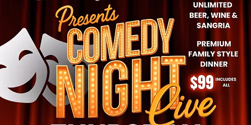 \ud83c\udfad Patrizia\u2019s of Massapequa Presents: Comedy Night! \ud83c\udfa4\ud83c\udf77
