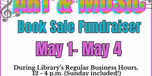 Art & Music Book Sale FUndraiser