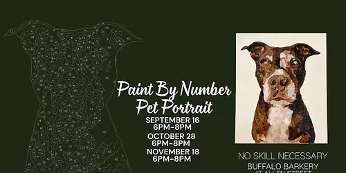 Paint by Number Pet Portrait at the Barkery