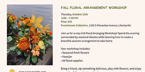 Fall Floral Arrangement Workshop