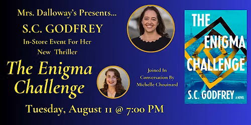 S.C. Godfrey's THE ENIGMA CHALLENGE In-Store Book Launch And Signing