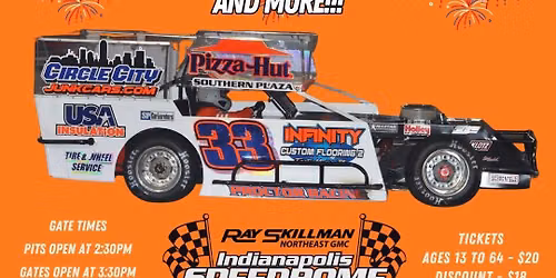 Fireworks Night plus School Bus Figure 8 & the 10th Annual Mike Greig Sr. Memorial Outlaw Triple 33s