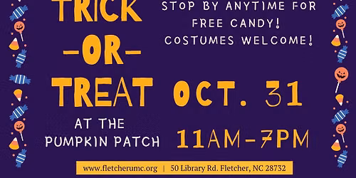 Trick or Treat at the Pumpkin Patch!