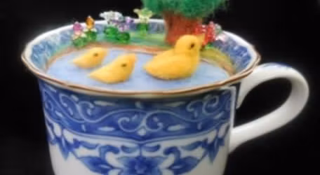 Thursday April 30 6pm-9pm Needle Felted Teacup Pincushions