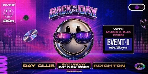 The Event 2 Brighton Day Club for over 30's