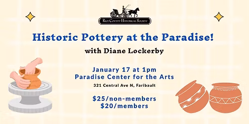 Workshop: Historic Pottery at the Paradise with Diane Lockerby