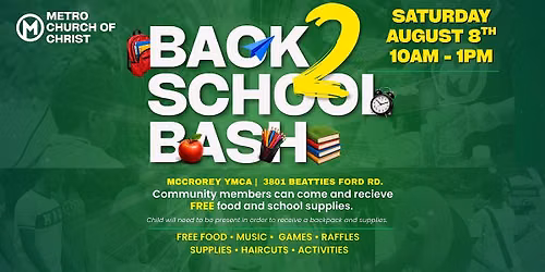 Metro Church Presents: Back to School Bash!