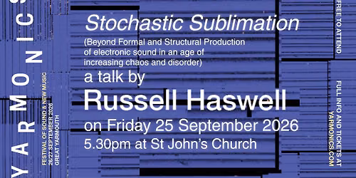 Stochastic Sublimation - a talk by Russell Haswell