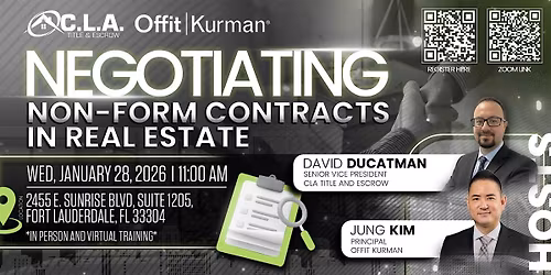Negotiating Non-Form Contracts in Real Estate