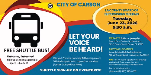 Free Shuttle - LA County Board of Supervisors Meeting