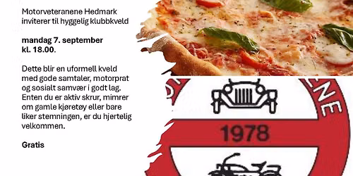 Klubbkveld med pizza