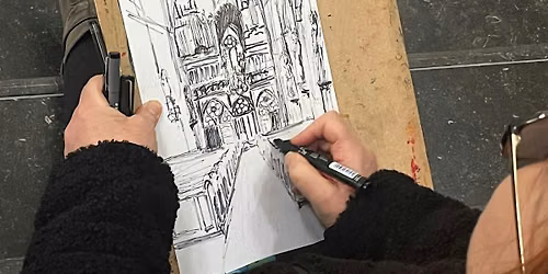 Wandeling en Urban Sketching bij Hotel Central, de Stijl en het interbellum