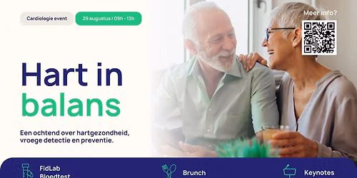 Hart in Balans | Cardiologie event | Zaterdag 29 augustus 2026 | Mediport Medical Center