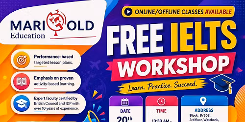 FREE IELTS WORKSHOP \u2013 AHMEDABAD