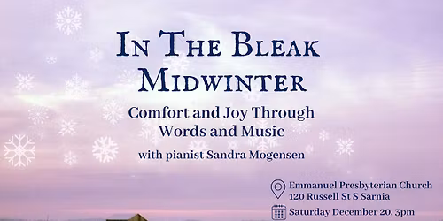 In The Bleak Midwinter