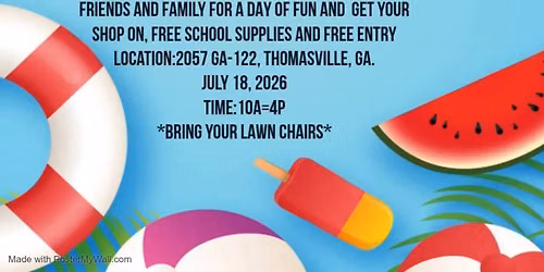 Fifth Annual Splish Splash Summer Festival Market Event