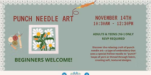 Punch Needle Art - RSVP LINK BELOW