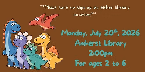 The Nature Foundation: Dino Explorers @ Amherst Library