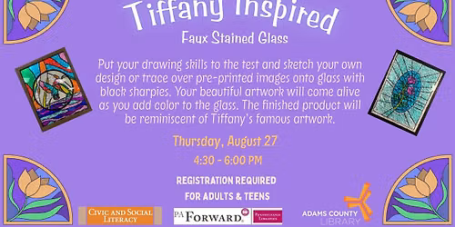 Tiffany-Inspired Faux Stained Glass
