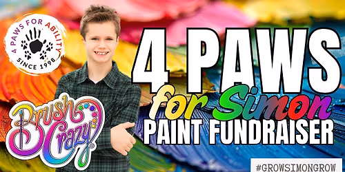 Painting Fundraiser: Brush Crazy 4 Paws for Simon