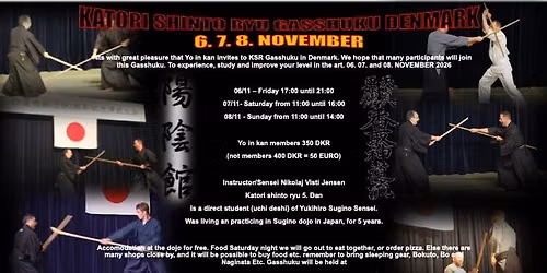 KATORI SHINTO RYU GASSHUKU DENMARK