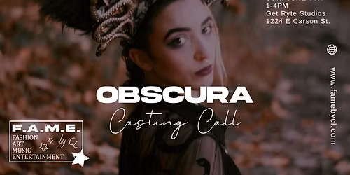 CASTING CALL for OBSCURA: Fashion Experience
