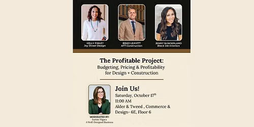 The Profitable Project: Budgeting & Pricing for Design + Construction