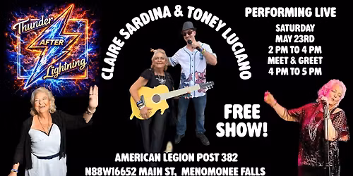 Thunder AFTER Lightning performing LIVE at American Legion Post 382