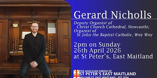 Organ Recital Series 2026 - Gerard Nicholls