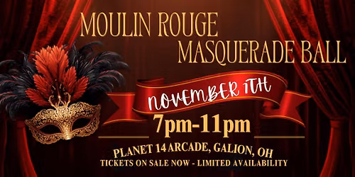 Moulin Rouge Masquerade Ball at Planet 14
