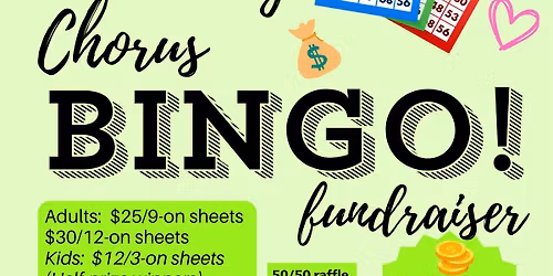 Bingo Fundraiser for the Enfield Community Chorus!