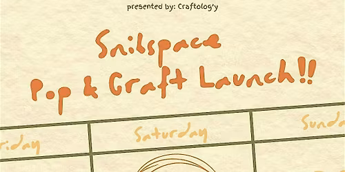 Snibspace Pop & Craft Launch