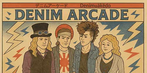 Denim Arcade at B&W Burgers, Buns & Brews! April 24th!