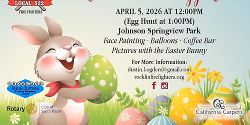 Rocklin Firefighters Annual Easter Egg Hunt