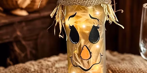 Wine Bottle Scarecrow Light at DC Estate Winery