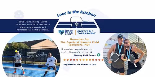 Love In the Kitchen Pickleball Tournament