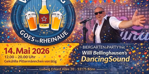 Vatertag im Biergarten des Parkrestaurant Rheinaue