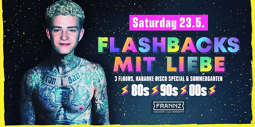 23.05. Flashbacks mit Liebe - 80er\u26a1\ufe0f90er\u26a1\ufe0f2000er\u26a1Hits - 3 Floors incl. Karaoke Disco  