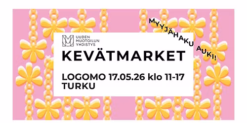 Uuden Muotoilun Kev\u00e4tmarket 17.5.2026 klo 11\u201317 @ Logomo, Turku