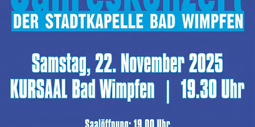 Jahreskonzert der Stadtkapelle Bad Wimpfen