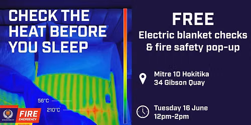 Electric Blanket Checks and Fire Safety Pop-up