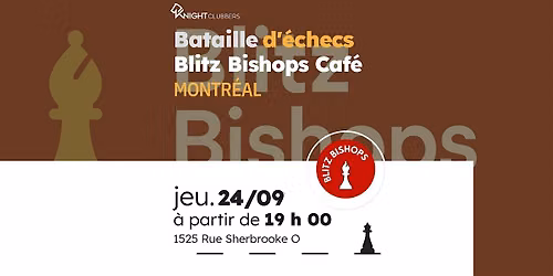 Rencontre d'\u00e9checs - Montr\u00e9al - Blitz Bishops Caf\u00e9