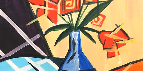 Brush and Bottle Painting: Like Picasso Cubist Rose, London