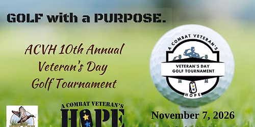 ACVH 10th Annual Veteran's Day Golf Tournament